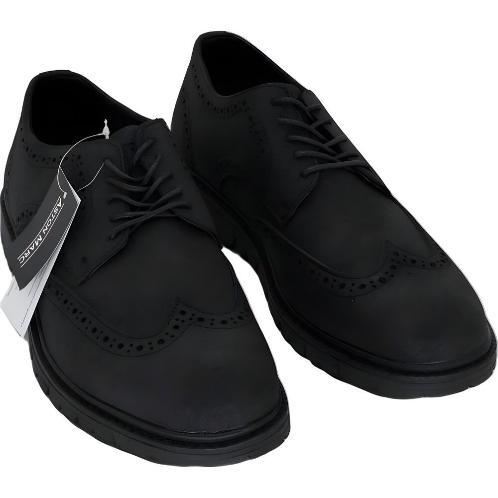 Aston Marc Men's Manti Wingtip Oxford Shoe Black US 10M EU 43